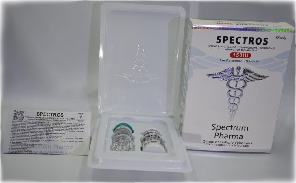 SPECTROS 150 IU with bacteriostatic water is added