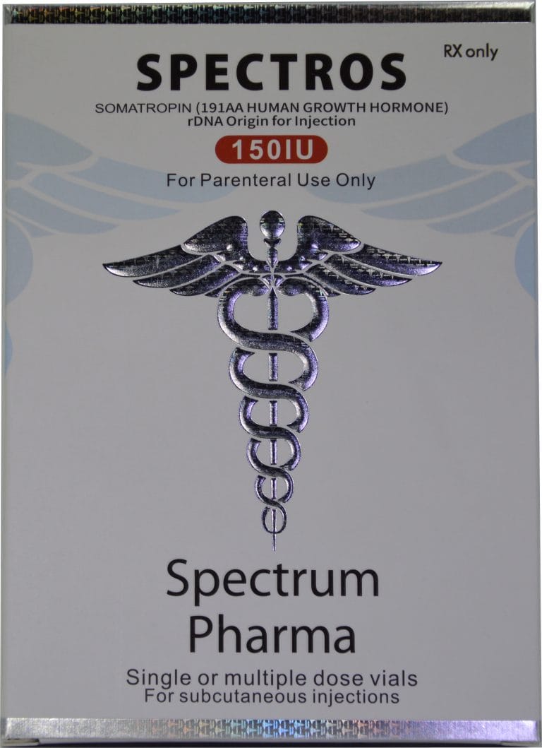 SPECTROS 150 IU with bacteriostatic water is added
