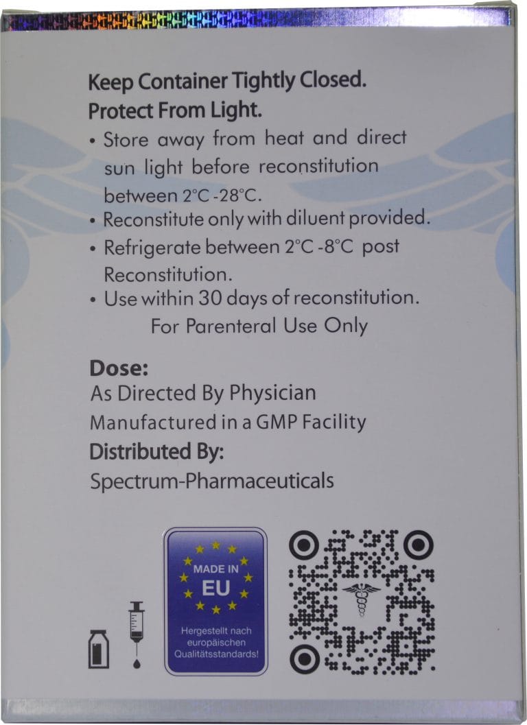 SPECTROS 150 IU with bacteriostatic water is added